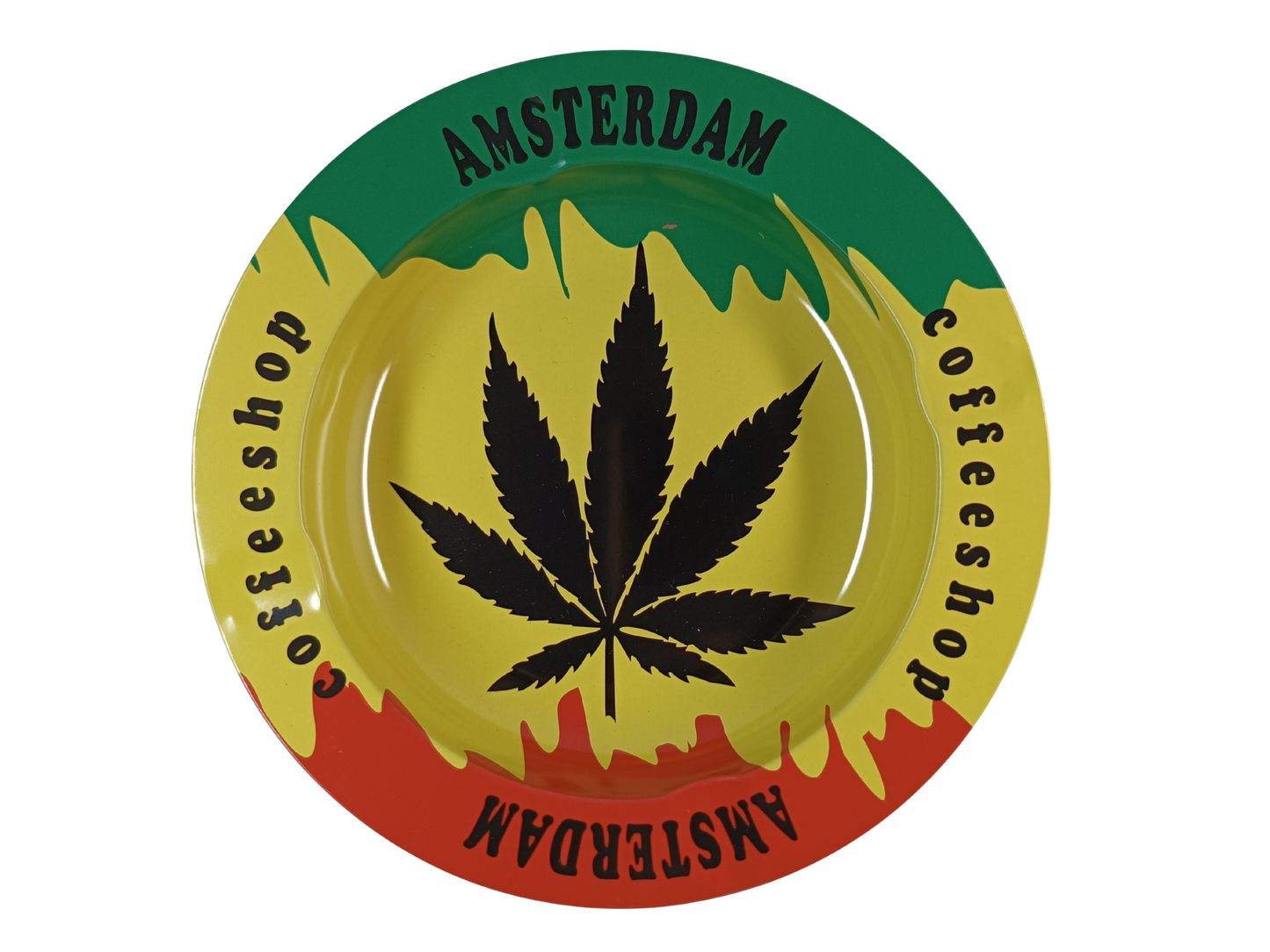 Cendrier Jamaïque Feuille de Cannabis Amsterdam Coffee shop