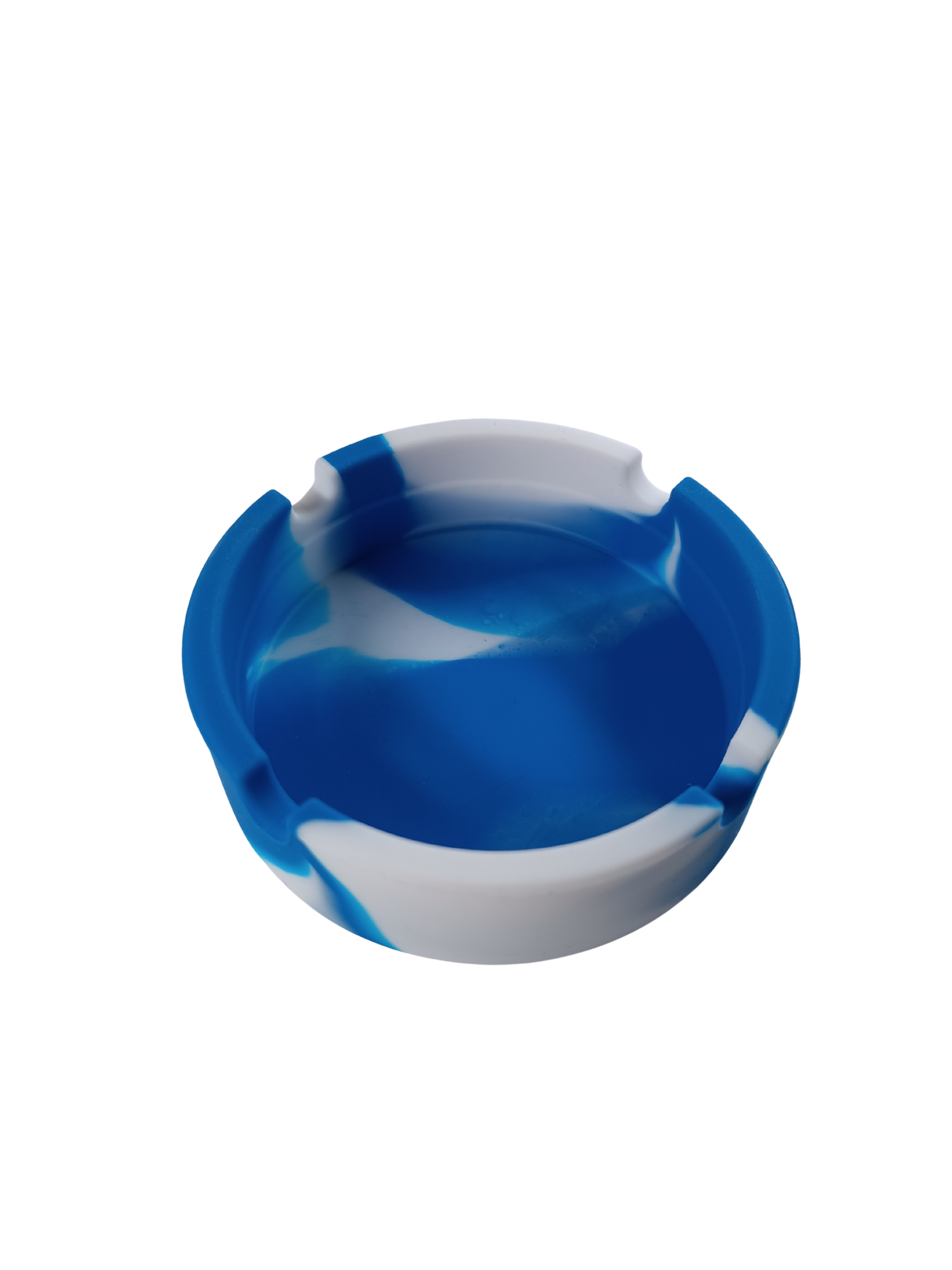 Cendrier Camouflage Militaire Bleu et Blanc en silicone