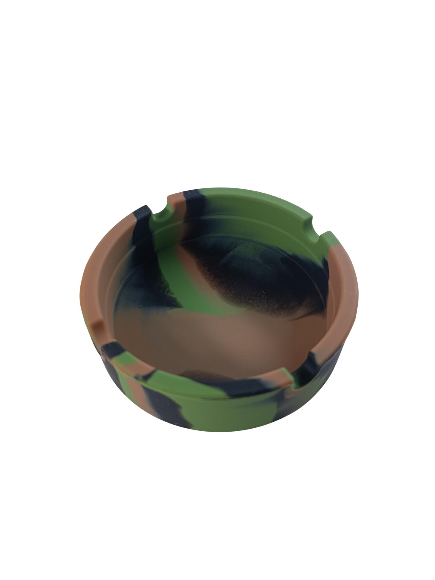Cendrier Camouflage Militaire Vert, Marron et Noir