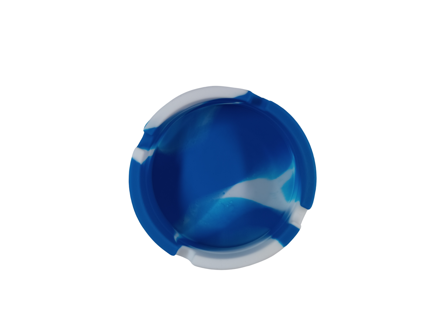 Cendrier Camouflage Militaire Bleu et Blanc en silicone
