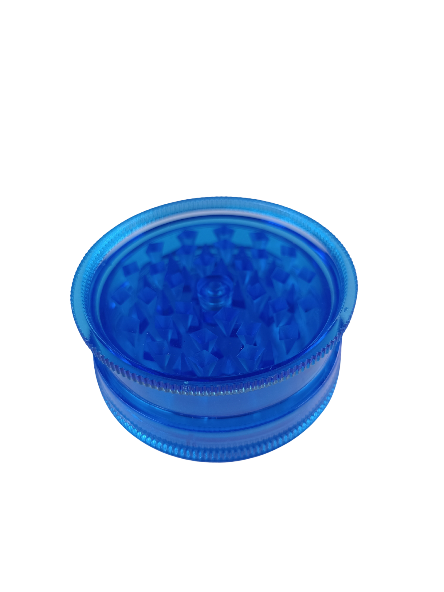 Grinder plastique bleu transparent 60mm