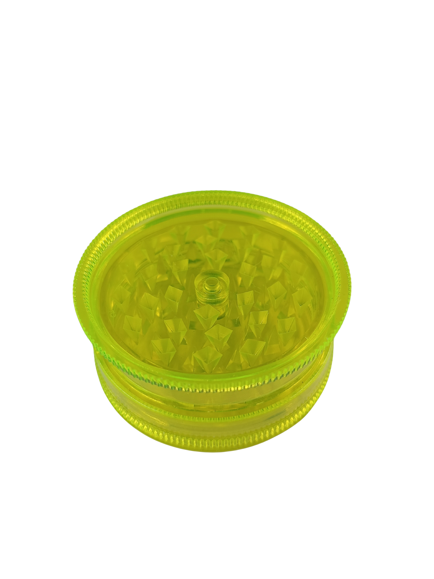 Grinder en plastique jaune fluorescent 60 mm