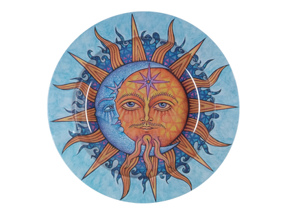 Cendrier Soleil & Lune Symbolique en métal