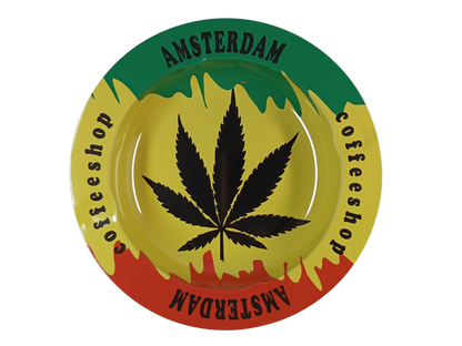 Cendrier Jamaïque Feuille de Cannabis Amsterdam Coffee shop