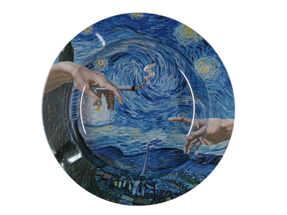 Cendrier Surréaliste Artistique Psychédélique en métal