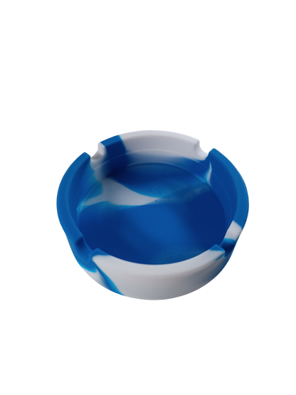 Cendrier Camouflage Militaire Bleu et Blanc en silicone
