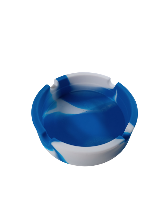 Cendrier Camouflage Militaire Bleu et Blanc en silicone
