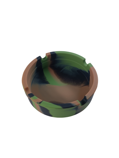 Cendrier Camouflage Militaire Vert, Marron et Noir