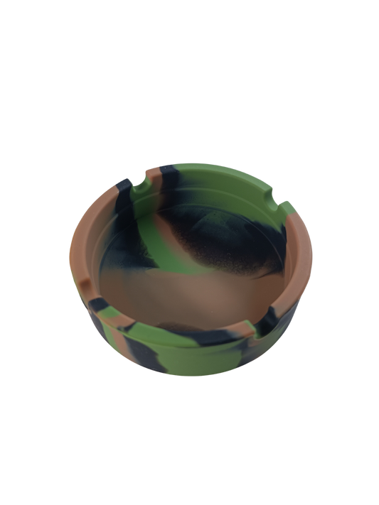 Cendrier Camouflage Militaire Vert, Marron et Noir
