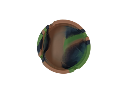 Cendrier Camouflage Militaire Vert, Marron et Noir