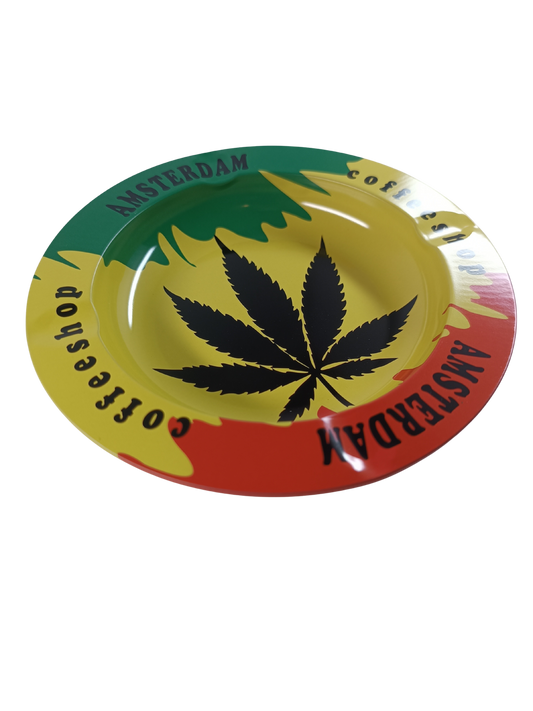 Cendrier Jamaïque Feuille de Cannabis Amsterdam Coffee shop