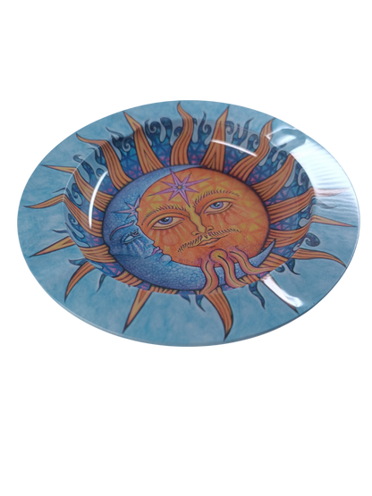 Cendrier Soleil & Lune Symbolique en métal