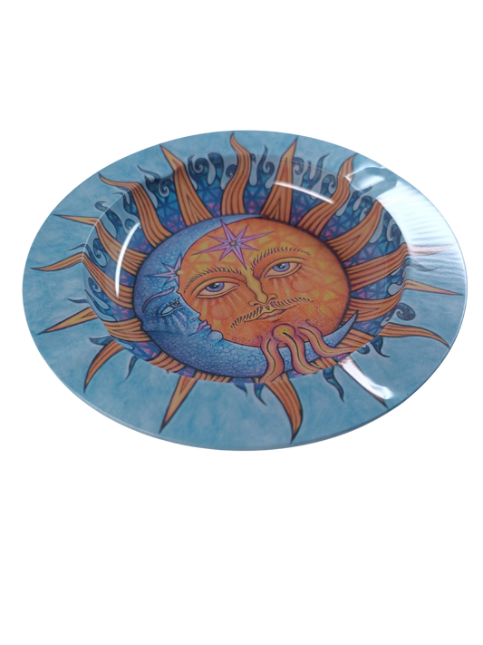 Cendrier Soleil & Lune Symbolique en métal