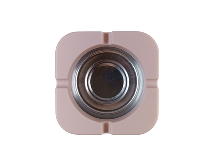 Cendrier Design Carré Rose en Métal et Plastique