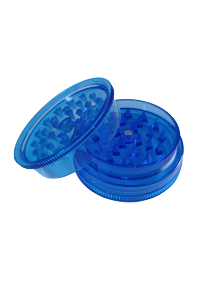 Grinder plastique bleu transparent 60mm