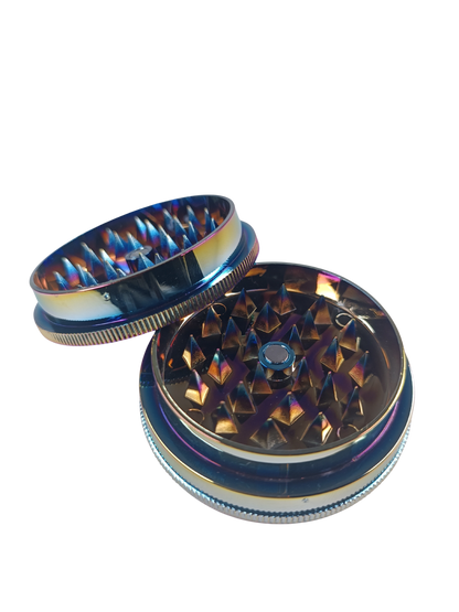 Grinder iridescent arc-en-ciel en plastique 60mm