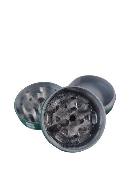 Grinder métal jeton de casino vert avec récupérateur de pollen