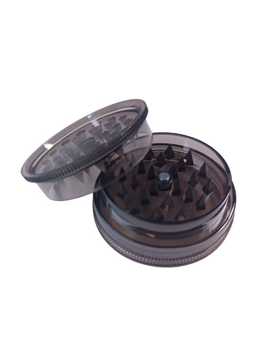 Grinder en plastique noir transparent