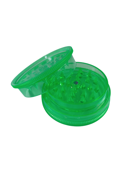 Grinder en plastique vert transparent